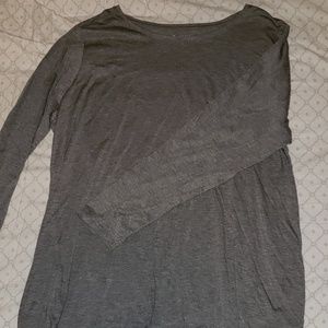 Gray Long Sleeve Tee